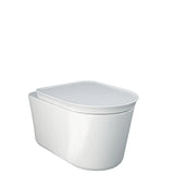 Fienza Rak Valet Wall Hung Suite w/ Rt Inwall Cistern No Button w/ Seat Gloss White RKT1446W-RT