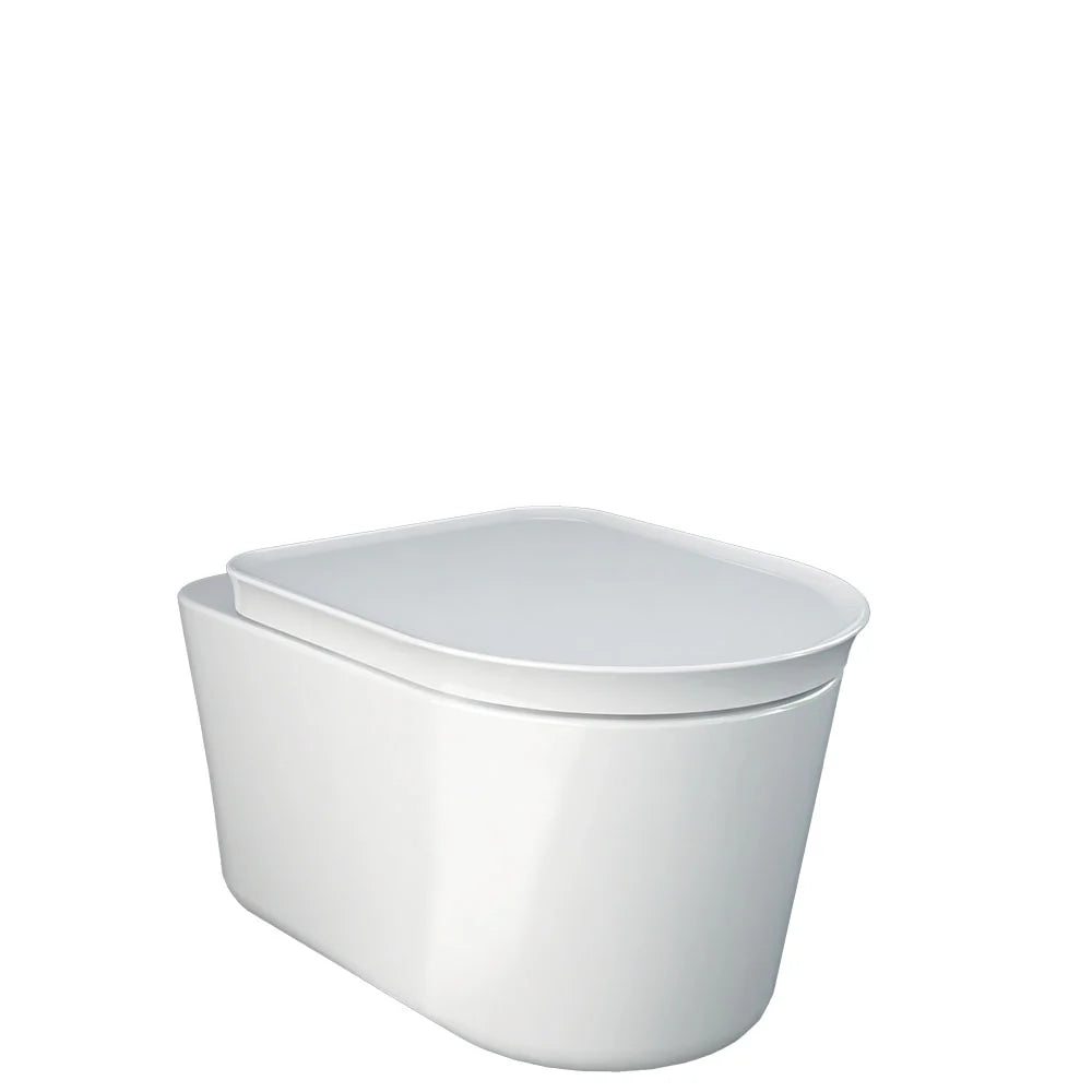 Fienza Rak Valet Wall Hung Suite w/ Viega V-04 Inwall Cistern No Button w/ Seat Gloss White RKT1446W-V4
