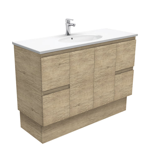 Fienza Rotondo Edge On Kickboard Vanity (1 Taphole) 1200mm Scandi Oak ROT120SK