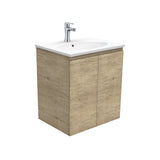 Fienza Rotondo Edge Wall Hung Vanity (1 Taphole) 600mm Scandi Oak ROT60S