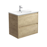 Fienza Rotondo Amato Wall Hung Vanity (1 Taphole) 750mm Scandi Oak ROT75BS