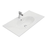 Fienza Rotondo Oval Bowl Basin 900mm Gloss White ROT90