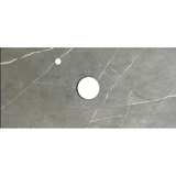 Otti Rock Plate Above Counter Stone Top 1200x465x15mm (10 O'Clock Taphole) Amani Grey RP124G-10TH