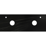 Otti Rock Plate Above Counter Stone Top 1500x465x15mm (Left 10 O'Clock Right 2 O'Clock Taphole) Empire Black RP154EB-10TH