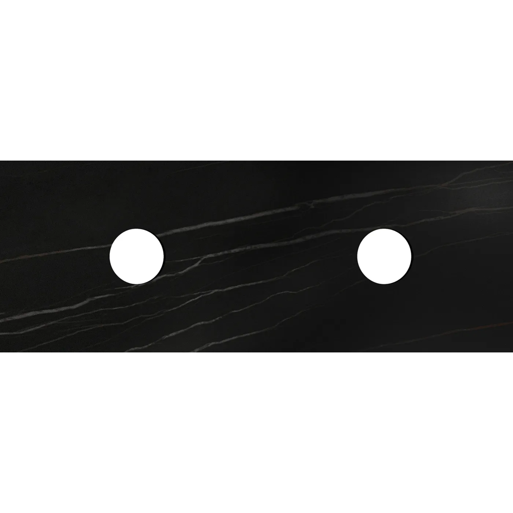 Otti Rock Plate Above Counter Stone Top 1500x465x15mm (No Taphole) Empire Black RP154EB-130