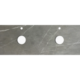 Otti Rock Plate Above Counter Stone Top 1500x465x15mm (12 O'Clock Taphole) Amani Grey RP154G-12TH