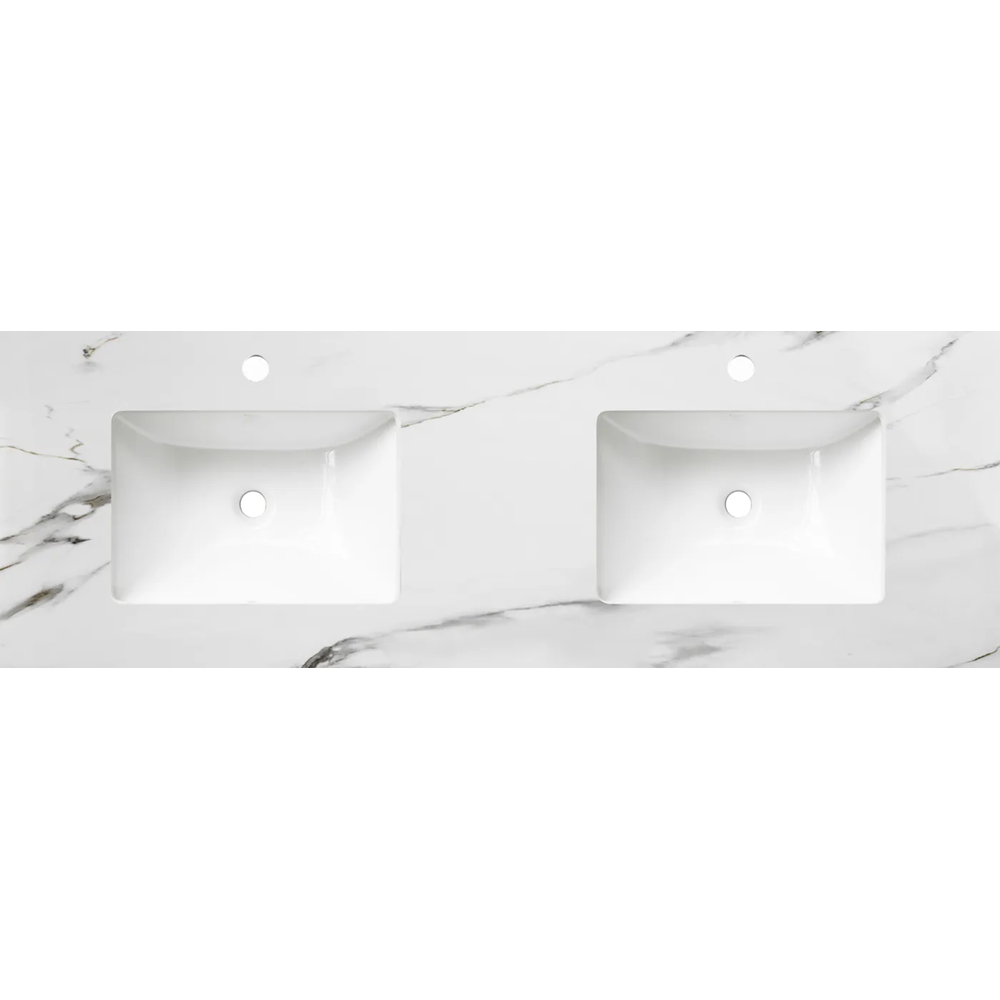 Otti Rock Plate Stone Top 1800x465x15mm (12 O'Clock Taphole) w/ Undermount Basin Mont Blanc RP184CA-UB