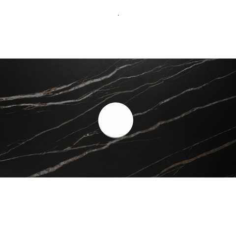 Otti Rock Plate Above Counter Stone Top 600x465x15mm (No Taphole) Empire Black RP64EB-130