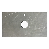 Otti Rock Plate Above Counter Stone Top 600x465x15mm (12 O'Clock Taphole) Amani Grey RP64G-12TH