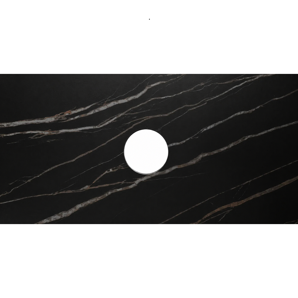 Otti Rock Plate Above Counter Stone Top 750x465x15mm (No Taphole) Empire Black RP74EB-130