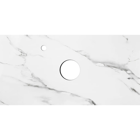 Otti Rock Plate Above Counter Stone Top 900x465x60mm (10 O'Clock Taphole) Mont Blanc RP9460CA-10TH
