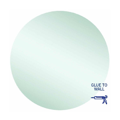 Thermogroup Rio Polished Edge Round Mirror - 900mm dia Glue-to-Wall RR9090GT