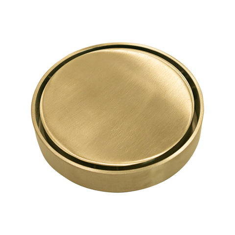 Fienza Round Tile Insert Floor Waste 115mm w/ 88mm Outlet Urban Brass RTIG115BG