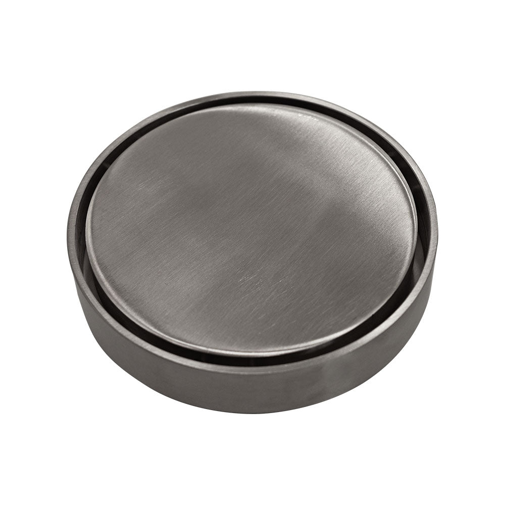 Fienza Round Tile Insert Floor Waste 115mm w/ 88mm Outlet Gunmetal RTIG115GM