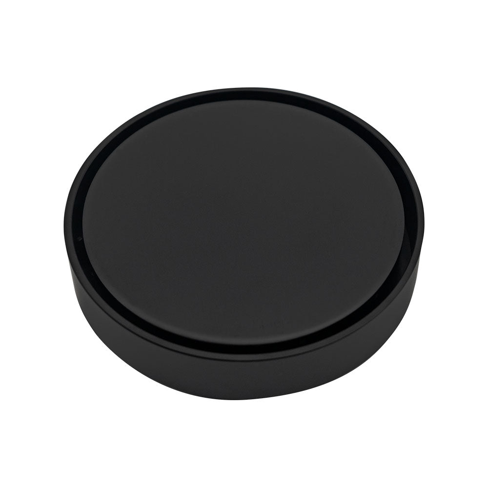 Fienza Round Tile Insert Floor Waste 115mm w/ 88mm Outlet Matte Black RTIG115MB