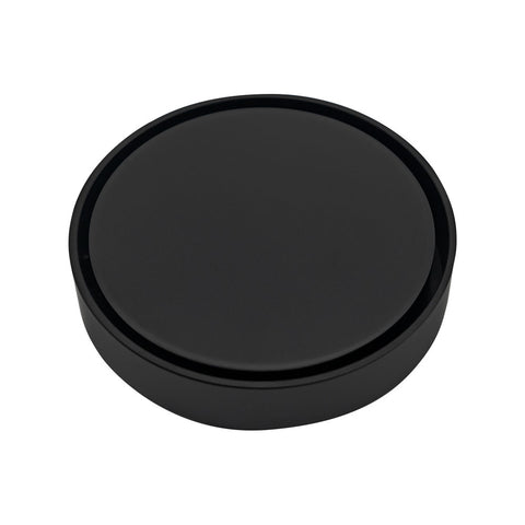 Fienza Round Tile Insert Floor Waste 115mm w/ 88mm Outlet Matte Black RTIG115MB