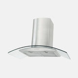 Robinhood Rangehood 900mm (800m3/hr) Clear Glass Canopy Stainless Steel RWV3CL90G