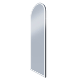 Remer Arch Mirror LED 600x 1800mm with Matte Black Frame GGAR60-MB