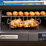 Crossray Roasting Tray For TCE22HT Extreme Electric BBQ Black TCEAC-005