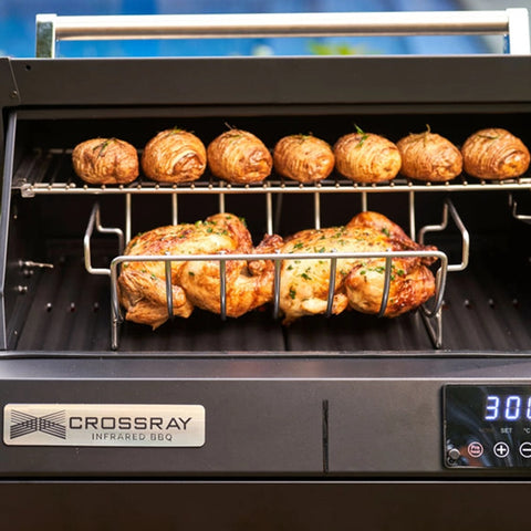 Crossray Roasting Tray For TCE22HT Extreme Electric BBQ Black TCEAC-005