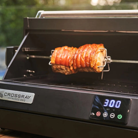 Crossray Rotisserie Kit For TCE22HT Extreme Electric BBQ Black TCEAC-004