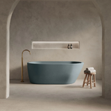 Nood Co Juno Freestanding Concrete Bathtub 1690mm Rowboat JU1-5-0-RB