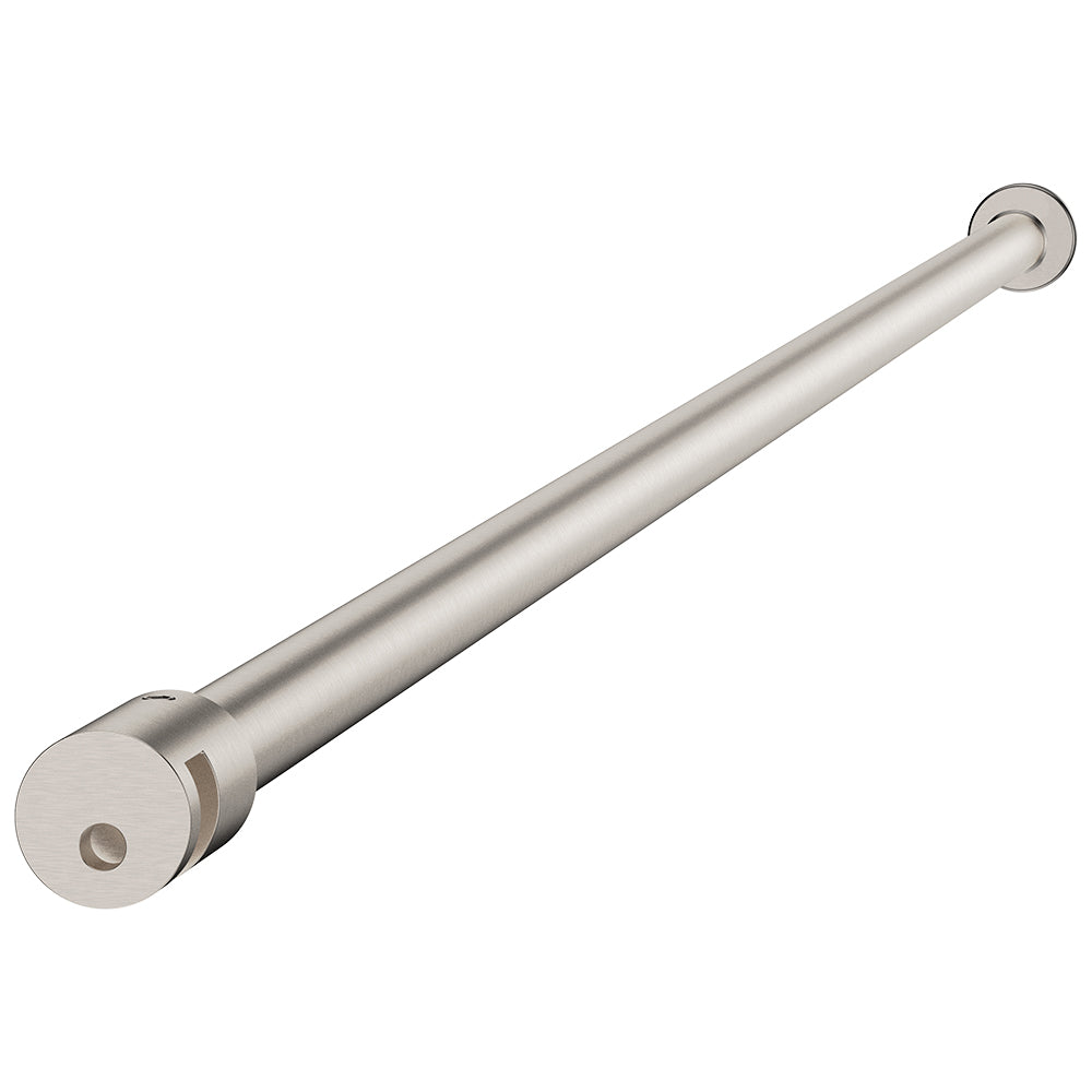 Fienza Round Horizontal Support Arm 1200mm (Suits Fixed Panels Over 1m) Brushed Nickel S-ARM-BN