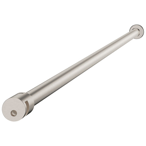 Fienza Round Horizontal Support Arm 1200mm (Suits Fixed Panels Over 1m) Brushed Nickel S-ARM-BN