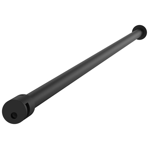 Fienza Round Horizontal Support Arm 1200mm (Suits Fixed Panels Over 1m) Black S-ARM-MB