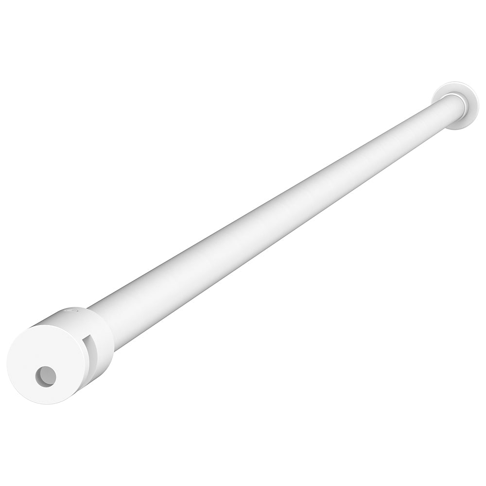 Fienza Round Horizontal Support Arm 1200mm (Suits Fixed Panels Over 1m) White S-ARM-WH