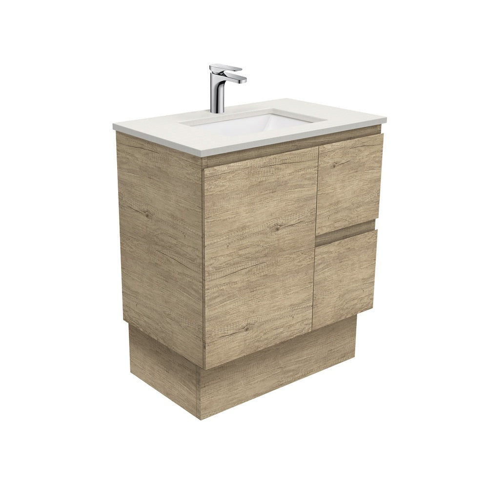 Fienza Sarah Roman Sand Edge On Kickboard Cabinet Right (1 Taphole) 750mm Silica Free Scandi Oak SA75SKR-SF