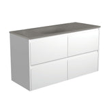 Fienza Satori Amato Wall Hung Vanity 1200mm Satin White SAT120BW
