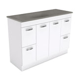 Fienza Satori Unicab On Kickboard Vanity 1200mm Gloss White SAT120NKW