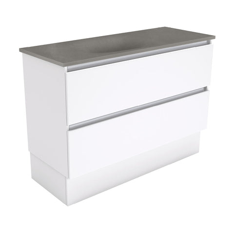Fienza Satori Quest On Kickboard Vanity 1200mm Gloss White SAT120QK