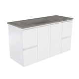Fienza Satori Fingerpull Wall Hung Vanity 1200mm Satin White SAT120Z