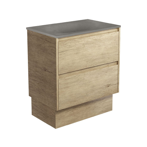 Fienza Satori Amato On Kickboard Vanity 750mm Scandi Oak SAT75BSK