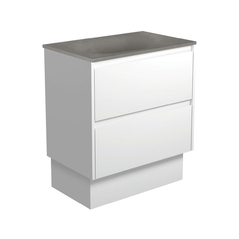 Fienza Satori Amato On Kickboard Vanity 750mm Satin White SAT75BWK