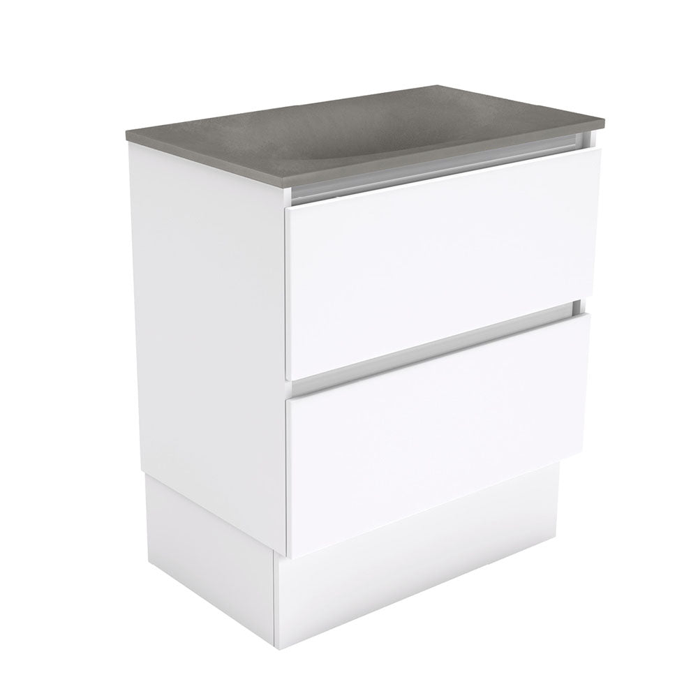 Fienza Satori Quest On Kickboard Vanity 750mm Gloss White SAT75QK