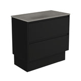 Fienza Satori Amato On Kickboard Vanity 900mm Satin Black SAT90BBK