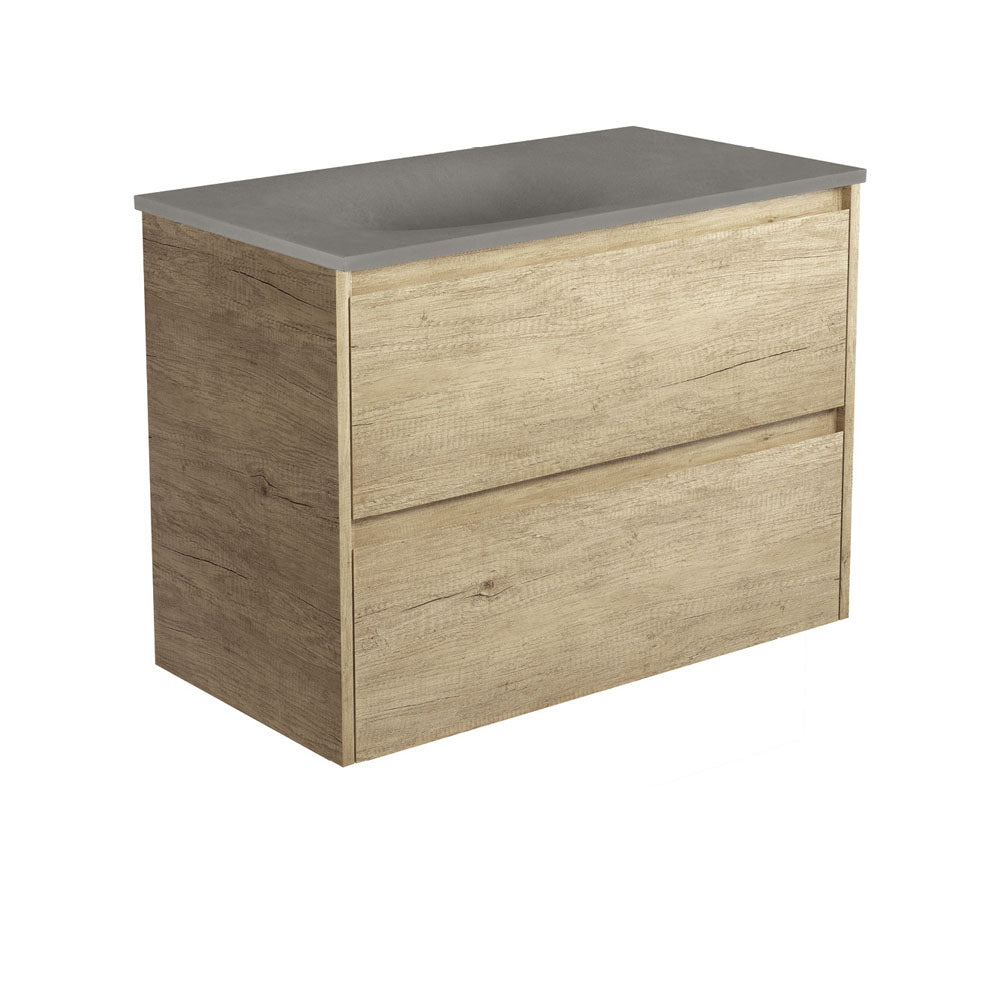 Fienza Satori Amato Wall Hung Vanity 900mm Scandi Oak SAT90BS