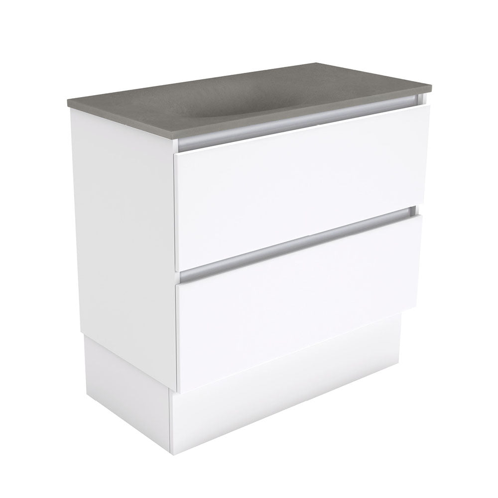 Fienza Satori Quest On Kickboard Vanity 900mm Gloss White SAT90QK