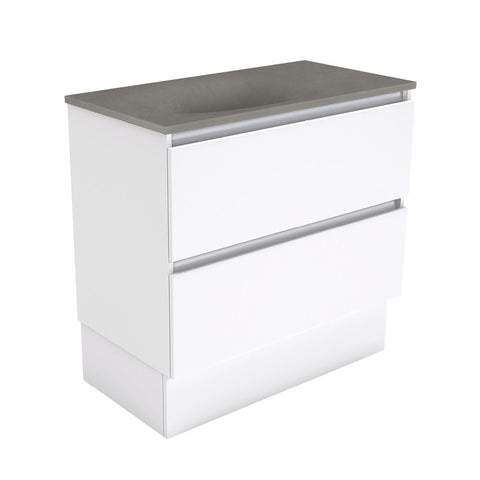 Fienza Satori Quest On Kickboard Vanity 900mm Gloss White SAT90QK