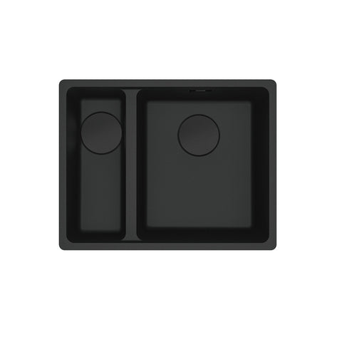 Franke Maris 1 and 1/2 Bowl 340/150mm Matte Black Flushmount MRG260SBLMB-B