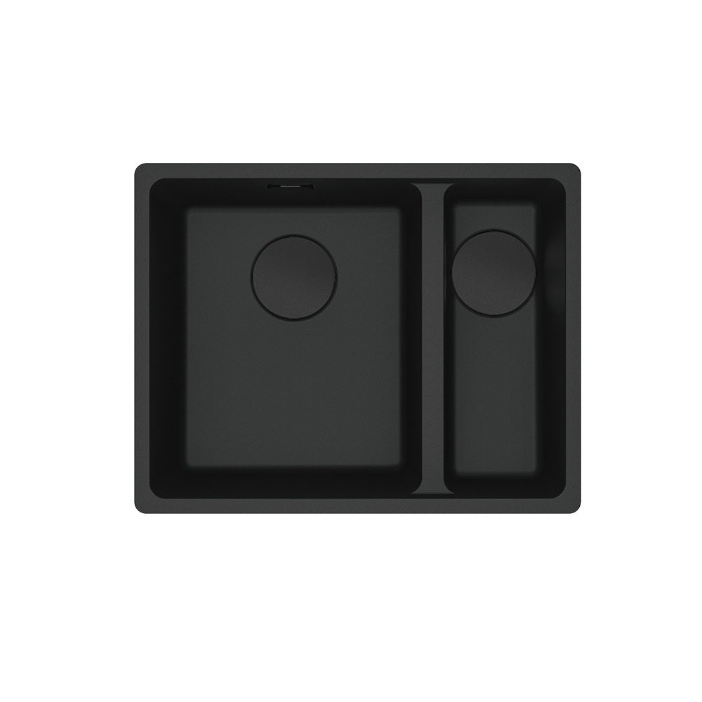 Franke Maris 1 and 1/2 Bowl 340/150mm Matte Black Flushmount MRG260SBRMB-B