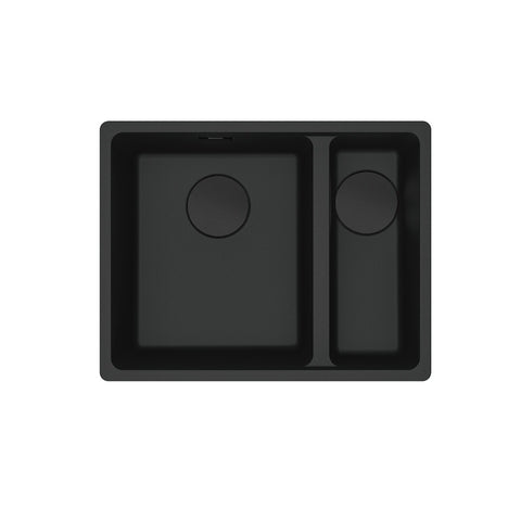 Franke Maris 1 and 1/2 Bowl 340/150mm Matte Black Flushmount MRG260SBRMB-B