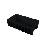 Oliveri Sicily Fireclay Farmhouse Single Bowl Sink Topmount/Undermount 840x460mm Matte Black SC-MB1980