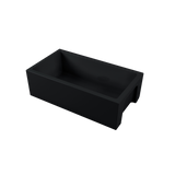 Oliveri Sicily Fireclay Farmhouse Single Bowl Sink Topmount/Undermount 840x460mm Matte Black SC-MB1980