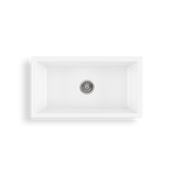 Oliveri Sicily Fireclay Farmhouse Single Bowl Sink Topmount/Undermount White 840x460mm SC-WH1980