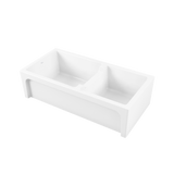 Oliveri Sicily Fireclay Farmhouse 1&3/4 Bowl Sink Topmount/Undermount White SC-WH1984