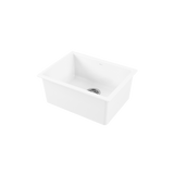 Oliveri Sicily Fireclay Mega Bowl Sink Topmount/Undermount 590x440mm White SC-WH1990TU